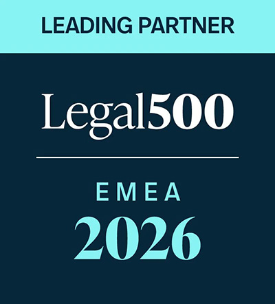 Legal 500 EMEA 2026 - Leading partner